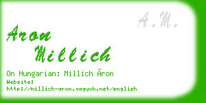 aron millich business card
